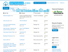 Tablet Screenshot of batangasjobs.net